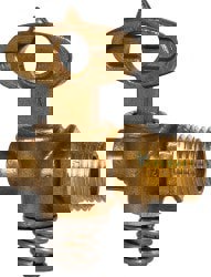 Steel Drain Cock & Shutoff Valve